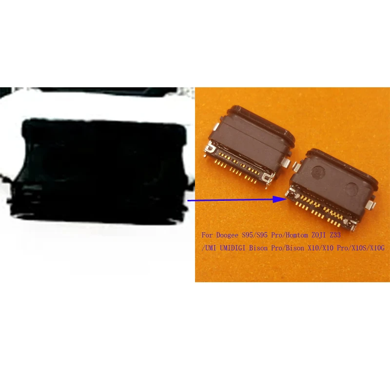 2-10 Stück USB-Ladeanschluss-Stecker für Doogee S95 UMIDIGI Bison X10 X10 Pro X10S X10G Homtom ZOJI Z33 S95Pro