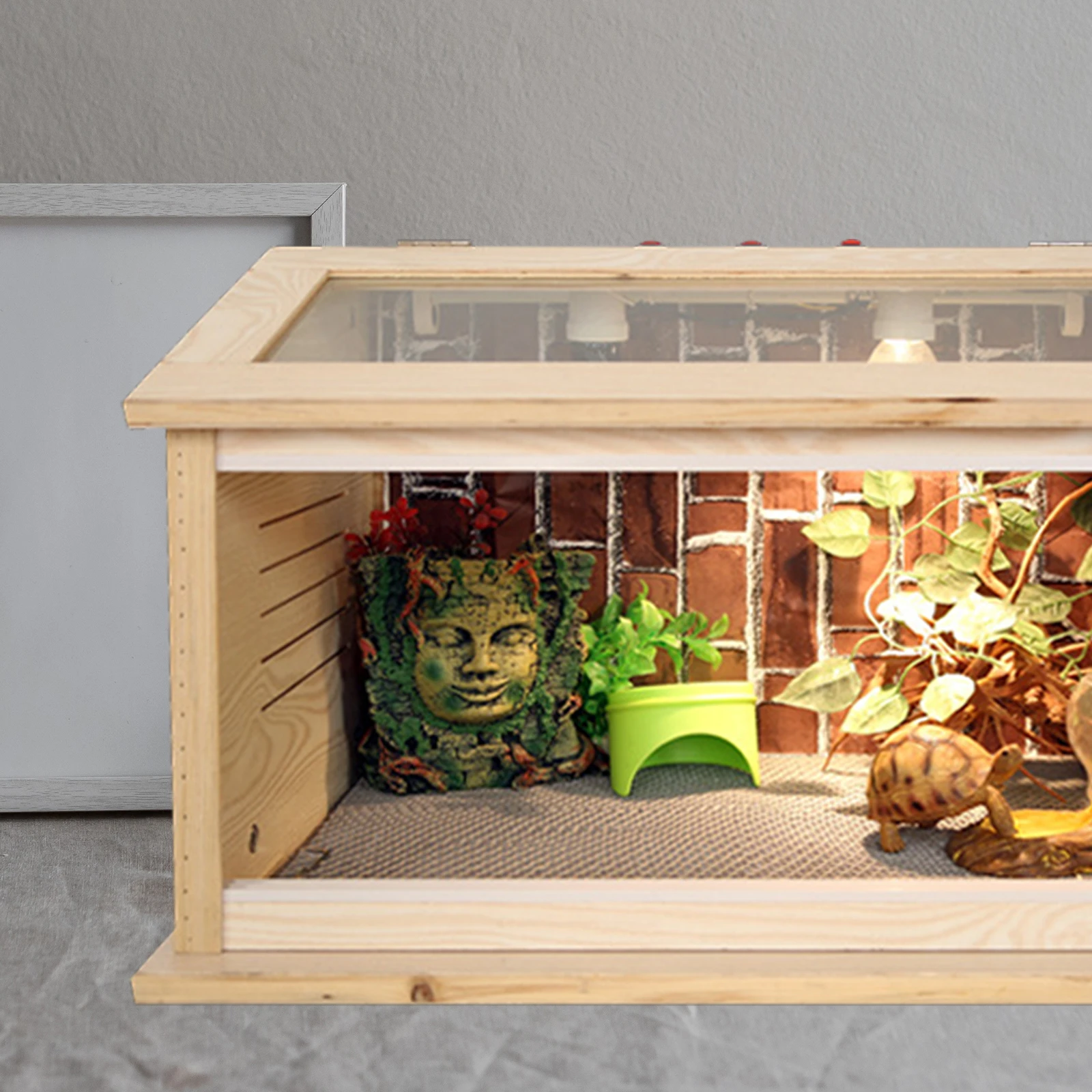 

1 Set Reptile Carpet Terrarium Bedding Waterproof Cushion Mat Lizard Turtle Liner Reusable Pet Cage Substrate Polyester Mat