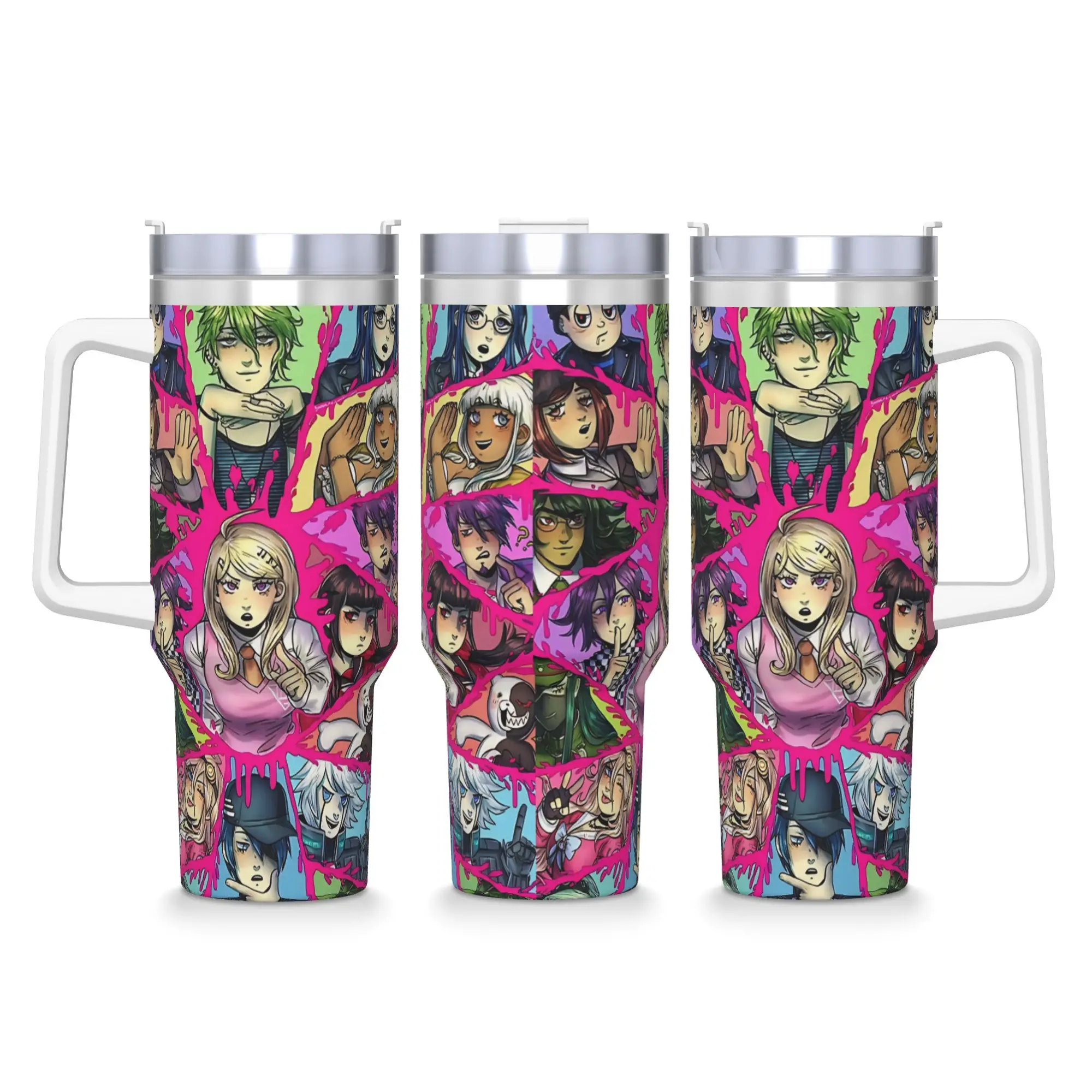 

New Dangan Ronpa V3 Stainless Steel Tumbler Beach Car Mugs Large Thermal Cups Insulated Cold Drink Milk Tea Water Bottle