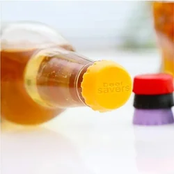 Reusable Silica Gel Bottle Cap Sealed Beer Vinegar Soy Sauce Soda Cola Cap Leak-proof Sealing Wine Protective Stopper Bar Tools