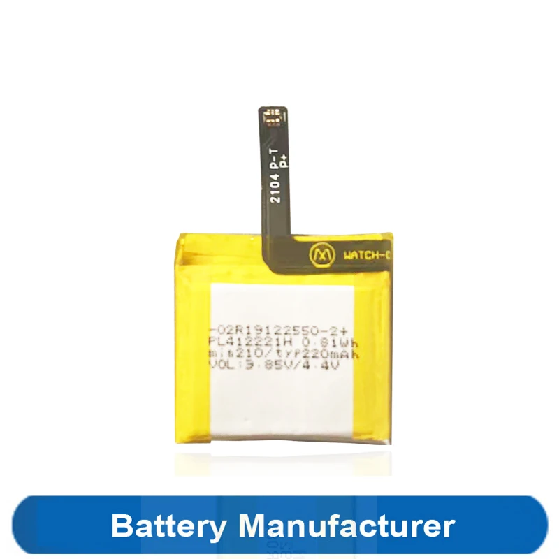 Original 220mAh 0.81Wh PL412221H A1913 A1914 Battery For HUAMI AMAZFIT GTS  GTS1 1 C17 1S Lite Smart Watch Batterie AKKU