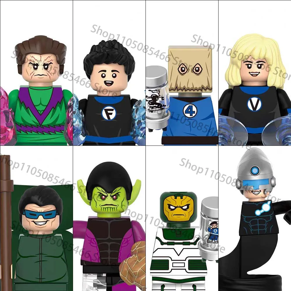 8 قطعة G0159 فيلم نموذج جديد الطوب دمى صغيرة متوافقة التجمع لغز عمل أرقام اللبنات لعبة هدايا عيد ميلاد الاطفال