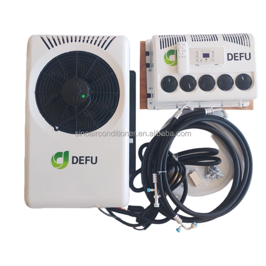 

24V Electric Tractor Van Cabin Cooler AC New 12V Parking Truck Air Conditioner With Compressor