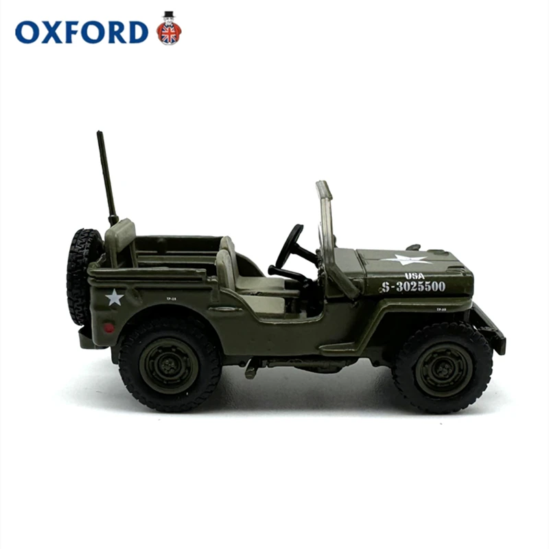 Diecast OXFORD 1:76 Scale II U.S. Army Off-road Reconnaissance Armored Vehicle Alloy Car Model Collectible Toy Gift Souvenir