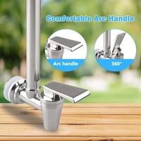 Sight Glass Spigot 7 Inch Steel Spigot with Clear View Water Level for and Waterdrop Water Filtration System