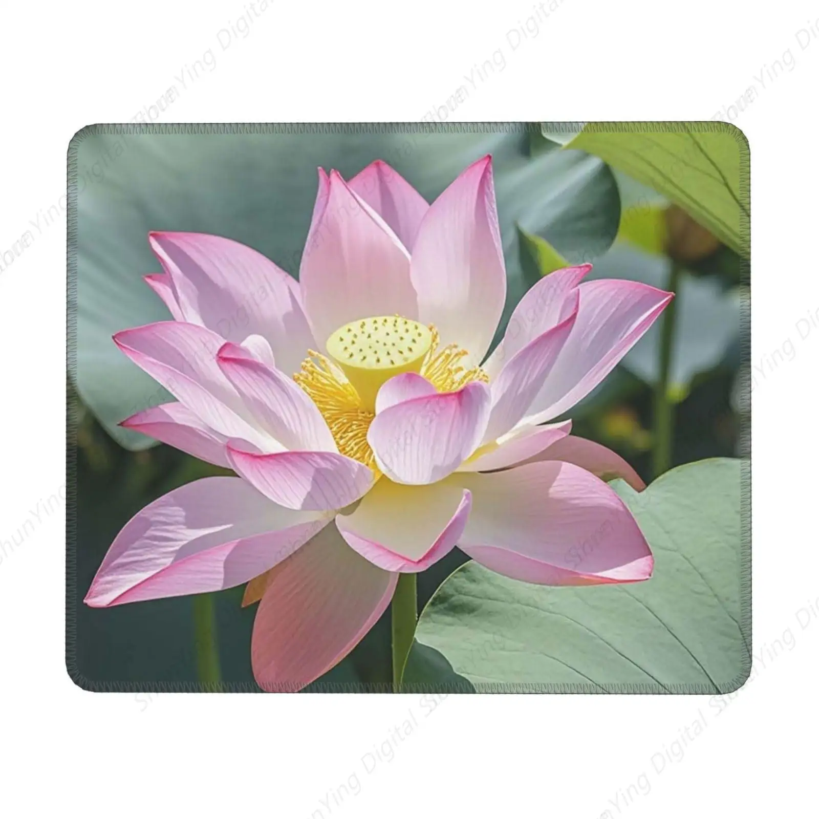 Lotus Plant Enthusiast Mouse Pad Anti Slip Rubber Durable Mouse Pad, Laptop, Gaming, Office Desk Pad 18*22cm