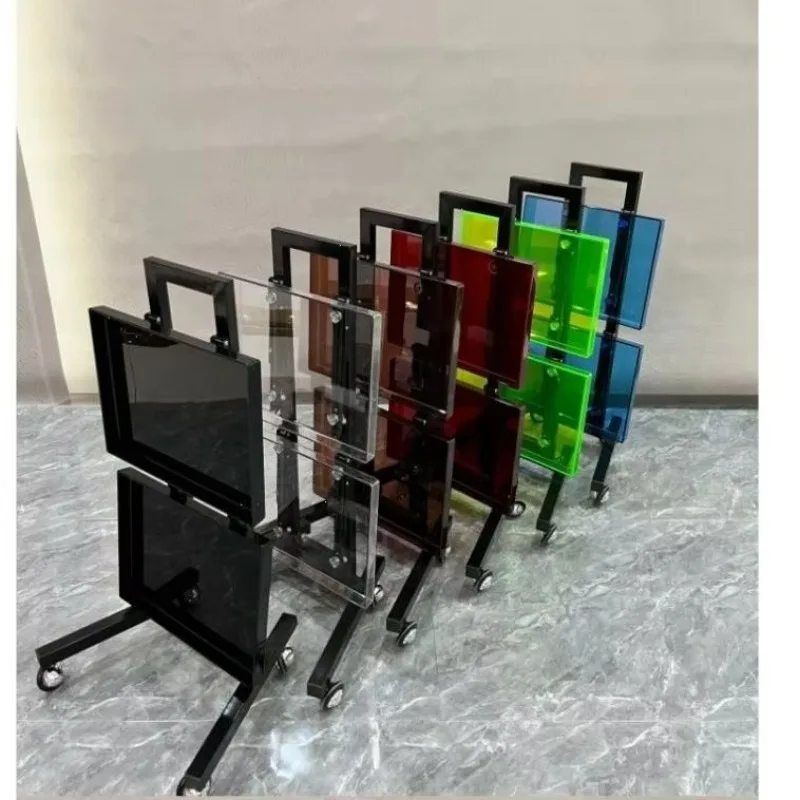 Hair salon trolley Hair fashion folding trolley two layers