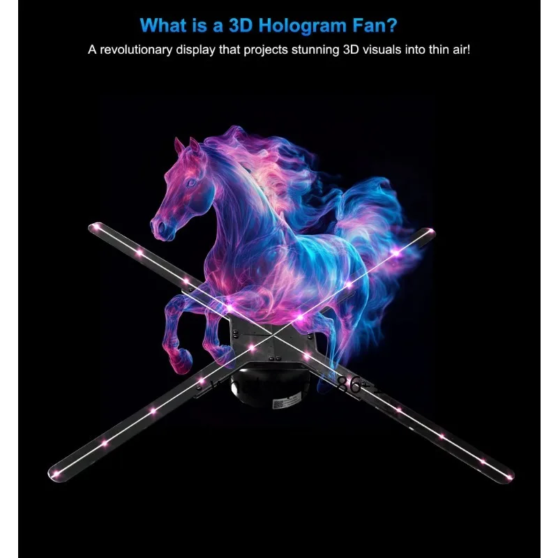 4K 3D Holographic Projector 3D Advertising Holographic Display LED High-end Holographic Equipment