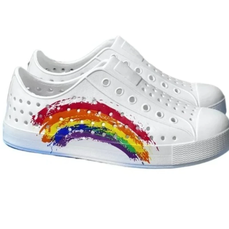 Baotou Breathable Wading Sandals Boys Girls Comfortable Kids High Quality Sprayed Children's Crocs Casual Beach Travel Couple's