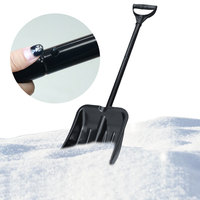 Parent-Child Playing Snow Shovel Lightweight Aluminum Alloy Shovel with Handle Large Capacity Snow Shovel for Garden Car Camping