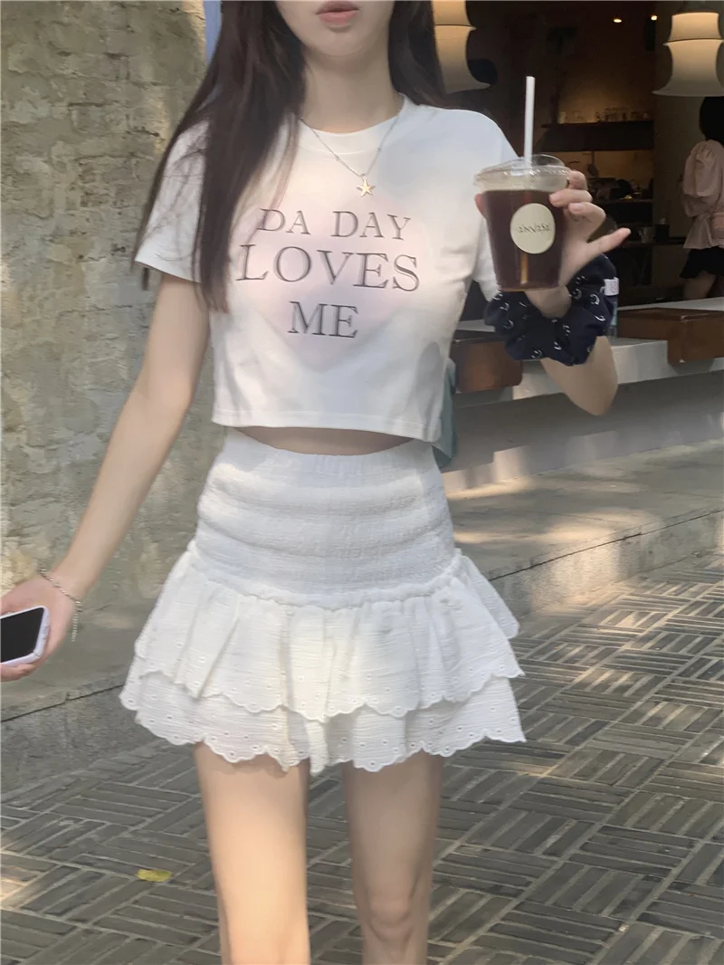 Gonne Donna Punti Hipster Impermeabile Moda Minigonne Molte Forme Abbigliamento da lavoro Decor Romantico Maillard Gioventù di classe Allenamento in palestra