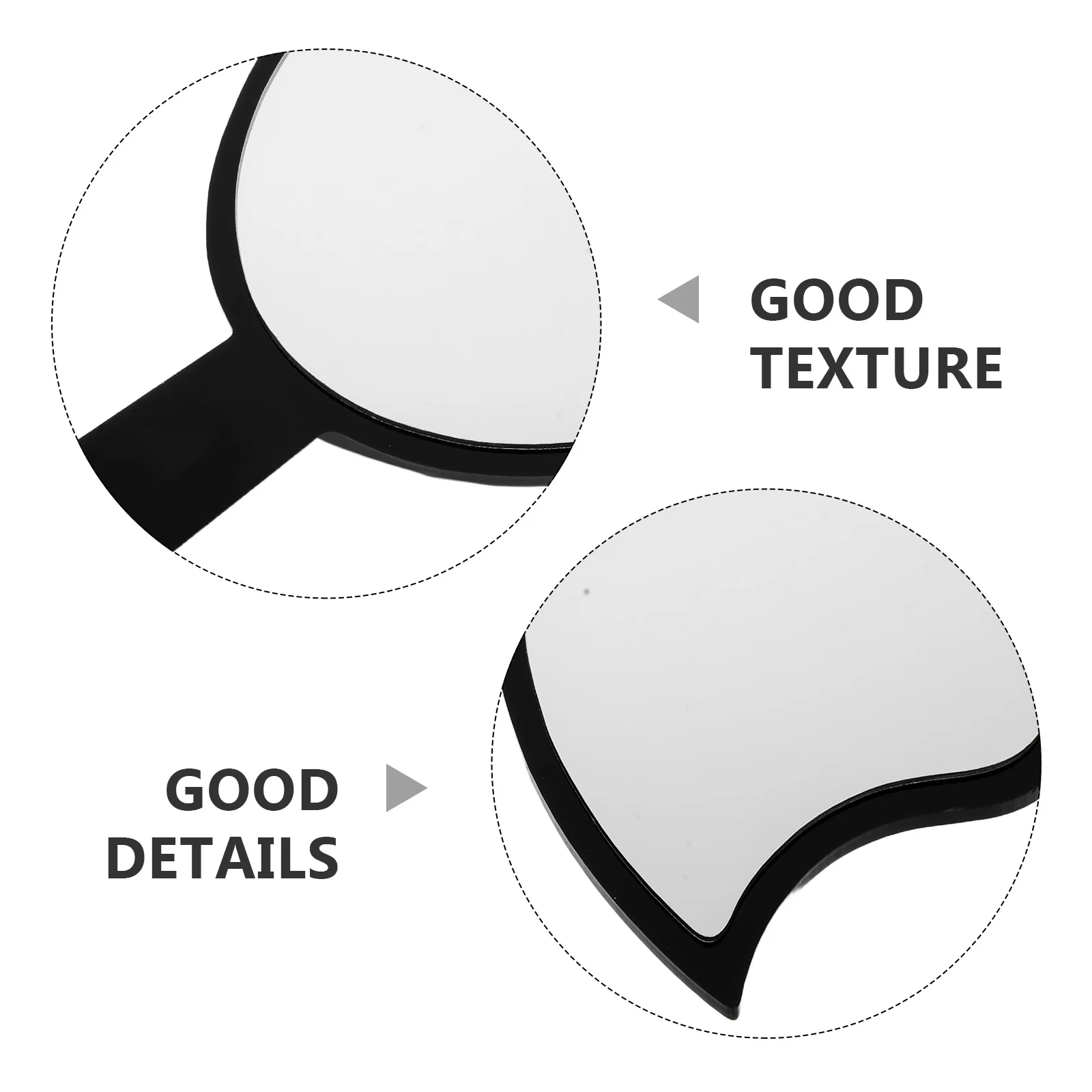 Akrylowe lusterko do rzęs, przenośne, kompaktowe, podróżne, sprzęt do przedłużania rzęs, lusterko salonowe dla fryzjerów, narzędzie kosmetyczne, lustra salonowe.