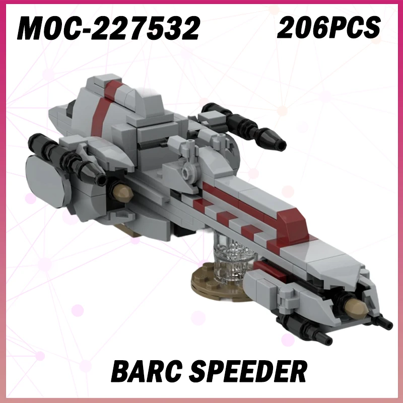 

206PCS MOC-227532 Space War BARC Speeder Building Block Model Brick Desktop Decoration Set Creative KIDS Miniature DIY Gifts