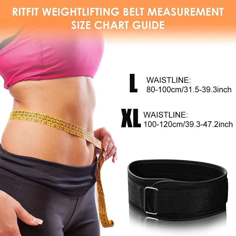 Fitness Weight Lifting Belt for Men & Women Gym Belts for Weightlifting, Powerlifting, Strength Training, Squat or Deadlift