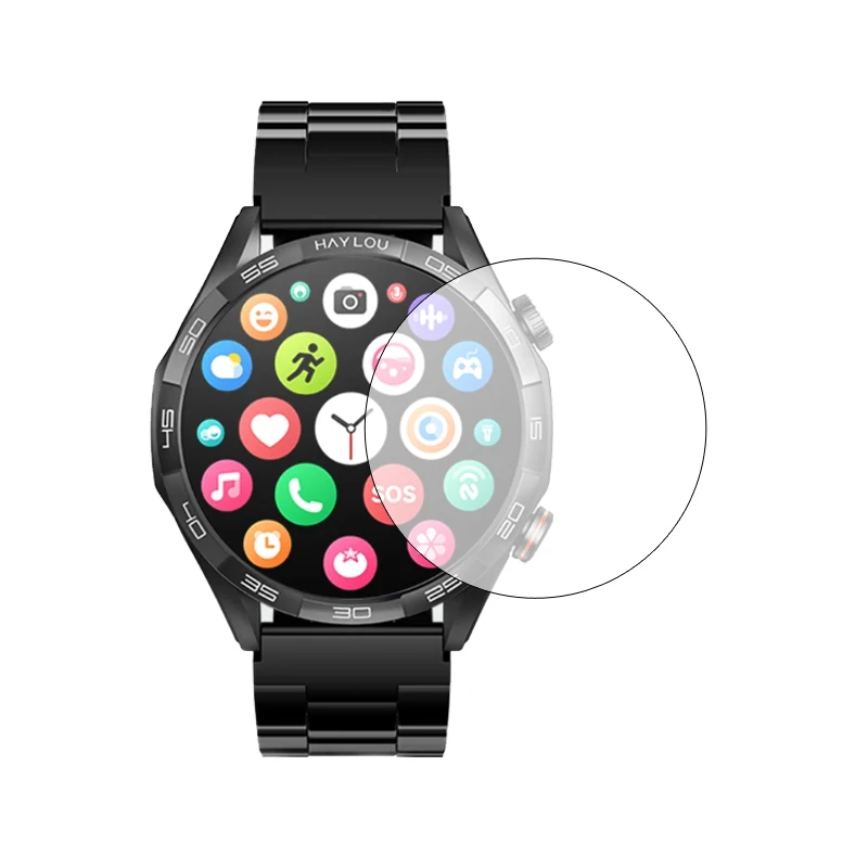 Film de protection transparent en verre dur pour montre intelligente, protecteur d'écran pour Haylou Solar 5, accessoires de protection de montre intelligente