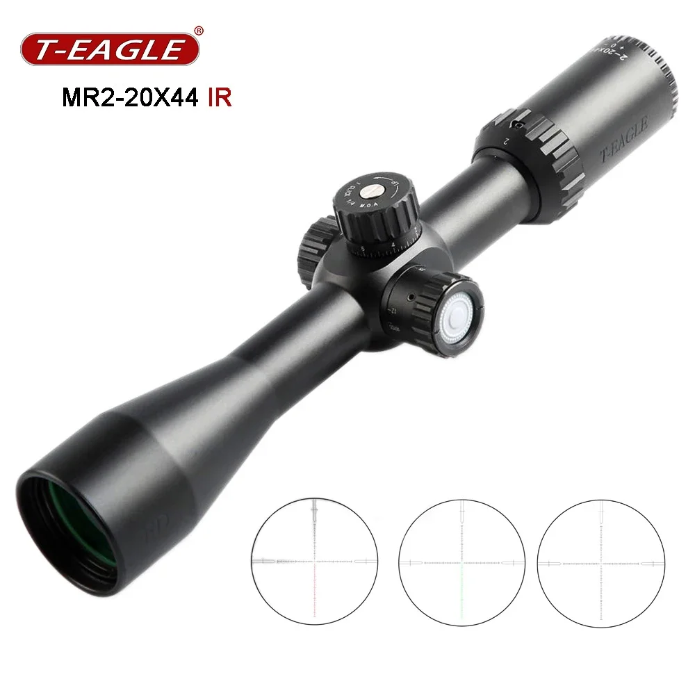 T-EAGLE MR 2-20X44 IR portée de fusil tactique pour la chasse collimateur optique pistolet à Air vue avec Luneta en verre gravé