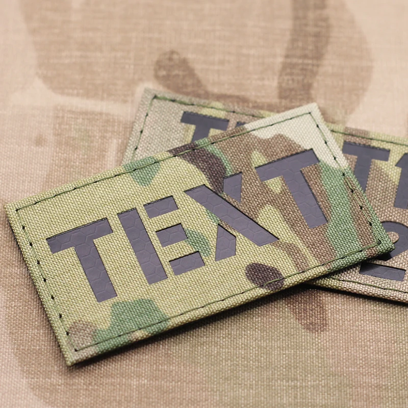 Customize call sign patches your own text patches laser cutting patches custom infrared combat ID patches military patches