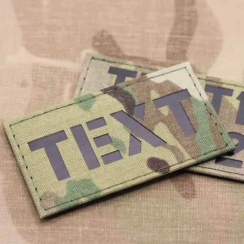 2x3.5inch Customize Call Sign Patches Your Own Text Patches  Custom Infrared Combat ID Patches Military Laser Cutting Patches