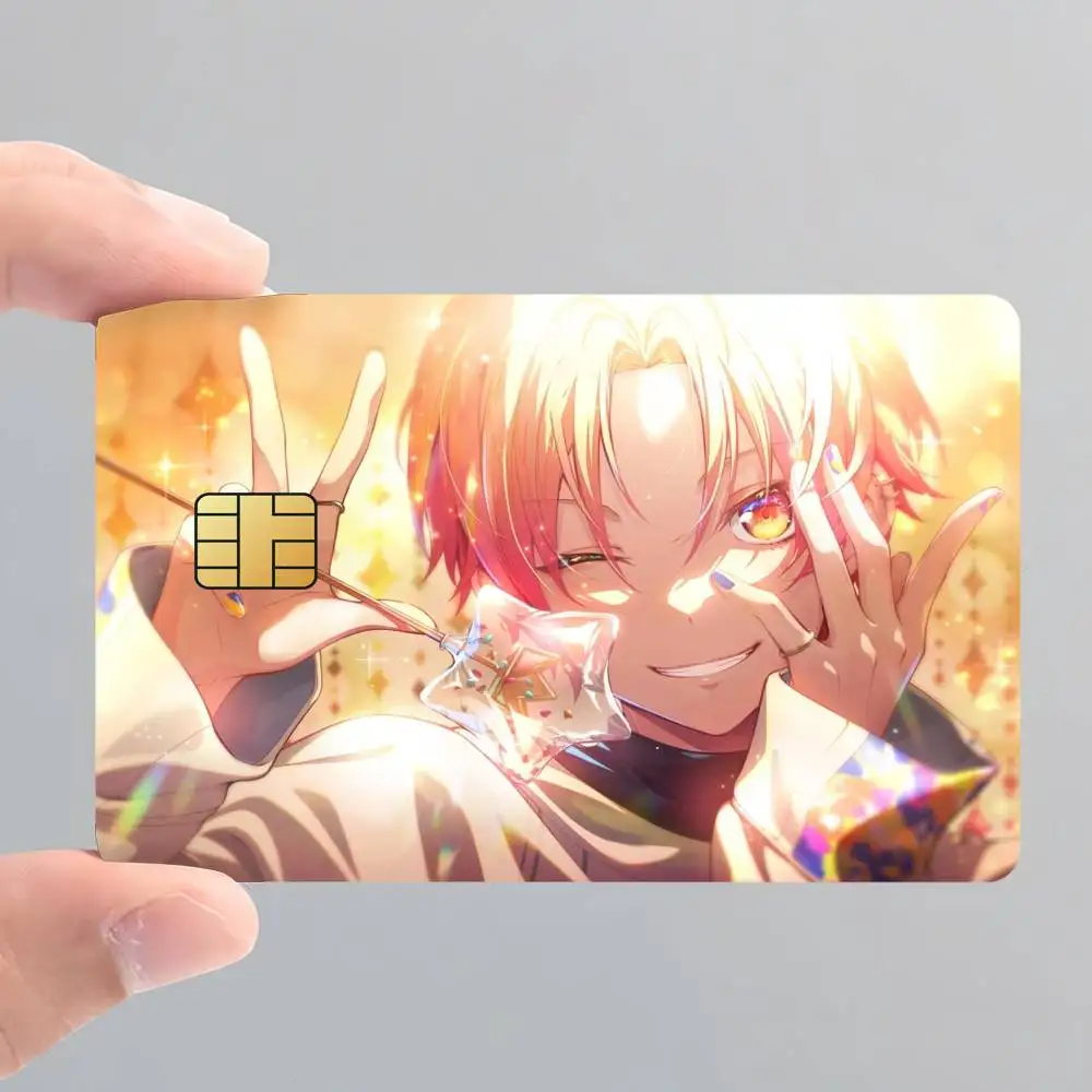 Tenma Tsukasa Project Sekai Poster Credit Card Skin Stickers for Bank Access Protective Film Cover Sticker Surprise Gift