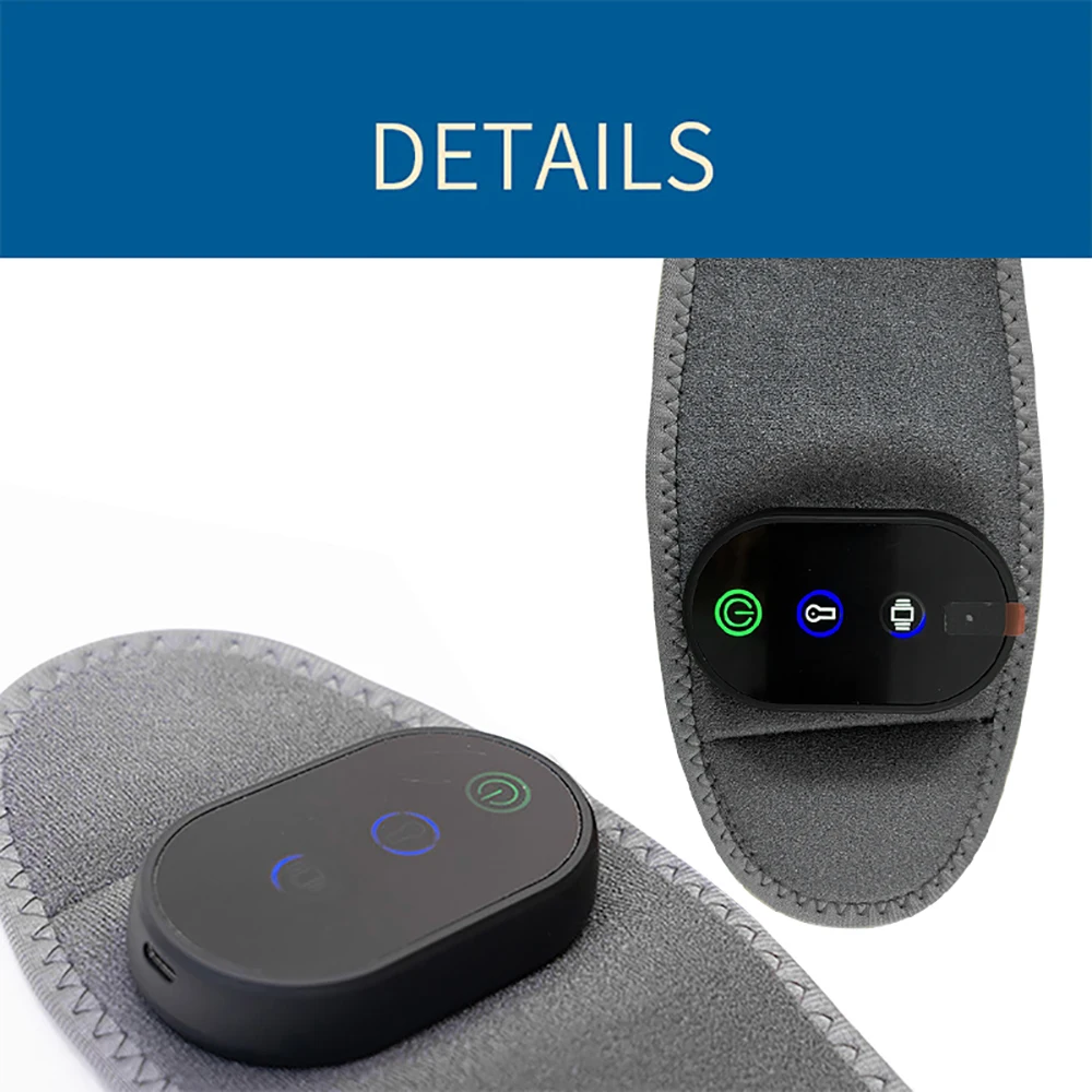 Cordless Wrist Heating Pad, Wrist Massager for Carpal Tunnel, Multi Frequency Vibration Massage, Heated Wrist Wrap Brace, with 2000mAh Rechargeable, Gray - view 7