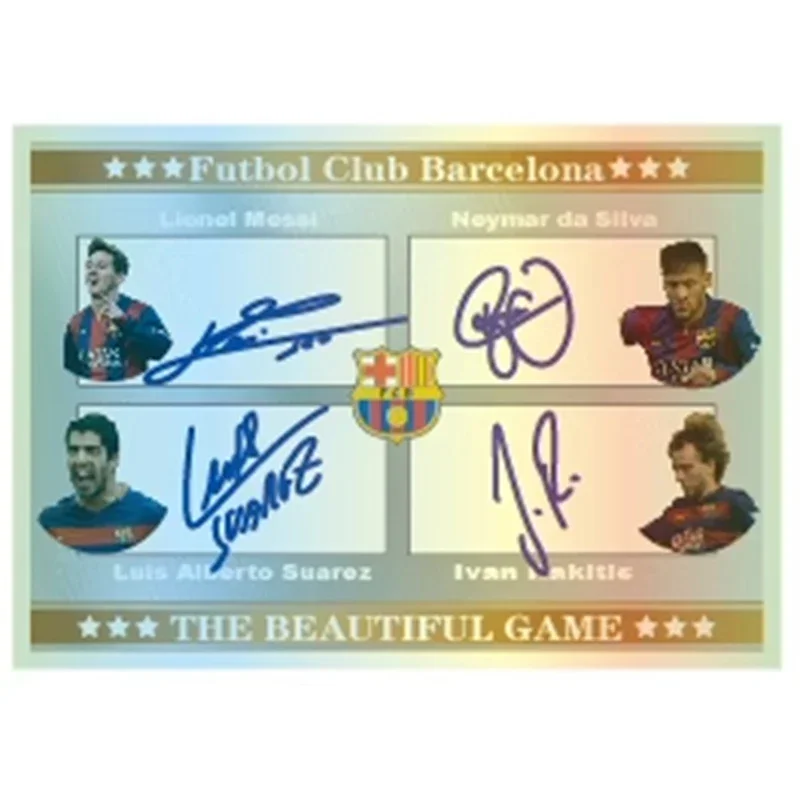 Panini Star การ์ดการ์ดโฮมเมด DIY James Beckham Messi Cristiano Ronaldo ลายเซ็นของขวัญวันเกิดคริสต์มาส Harden O'Neal