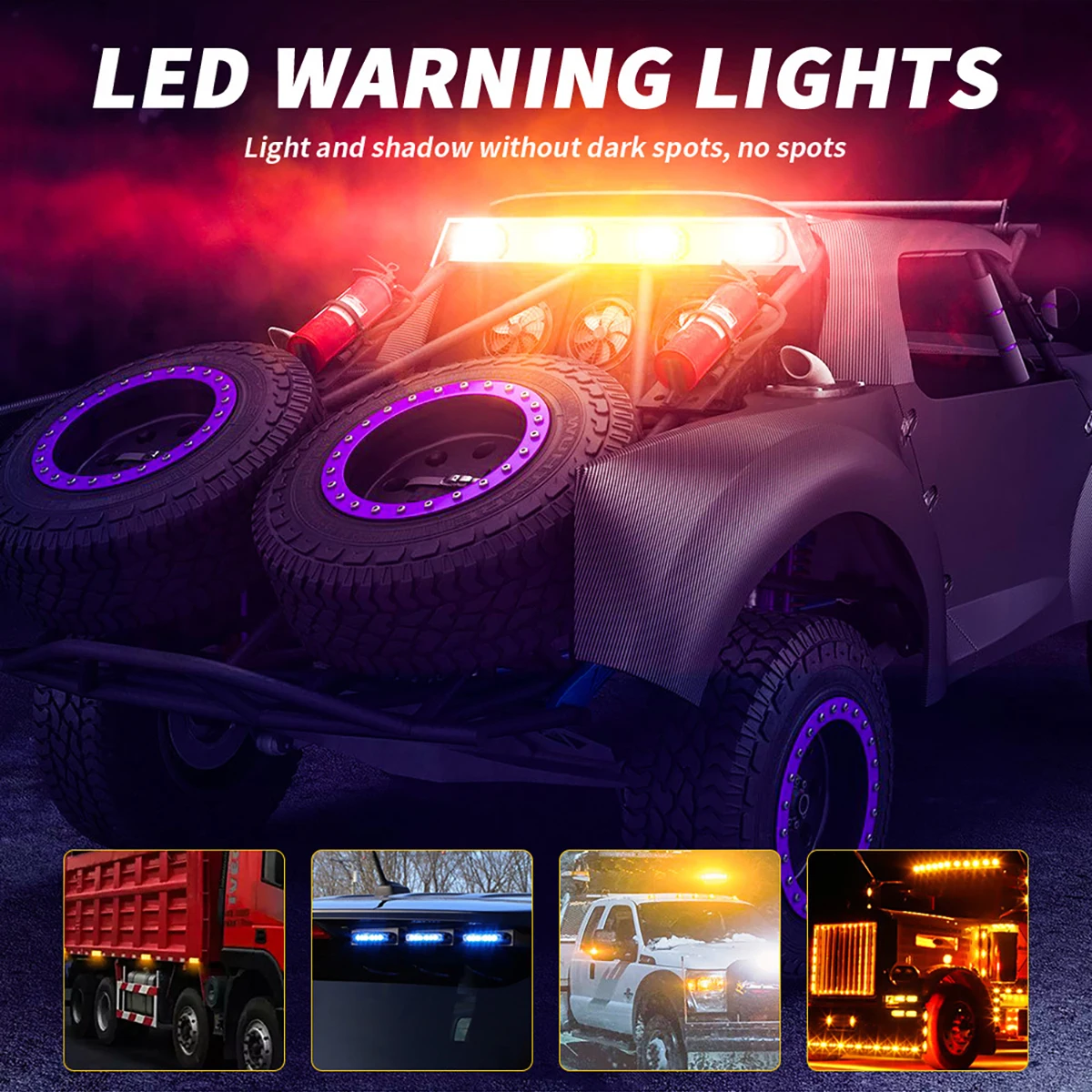 Feux arrière à 8 LED pour voiture, camion, 12V-24V, rouge, jaune, feux externes, remorque, camion, camion, tracteur, indicateur de signal