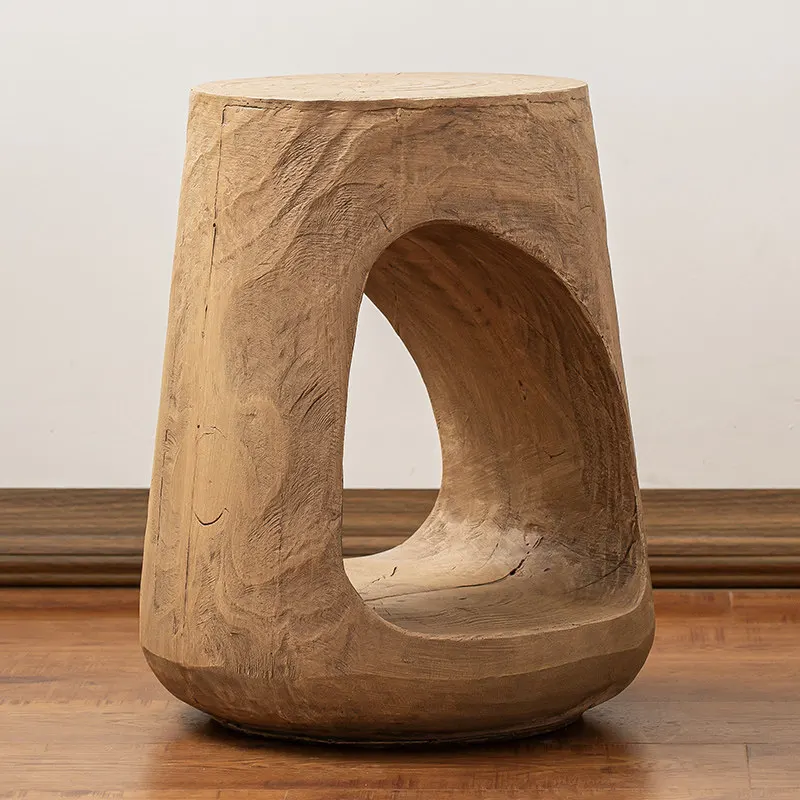 Nordic Dunzi B & B Hotel Home Living Room Coffee Ornament Stool Round Stool A few corners do old creative special-shaped