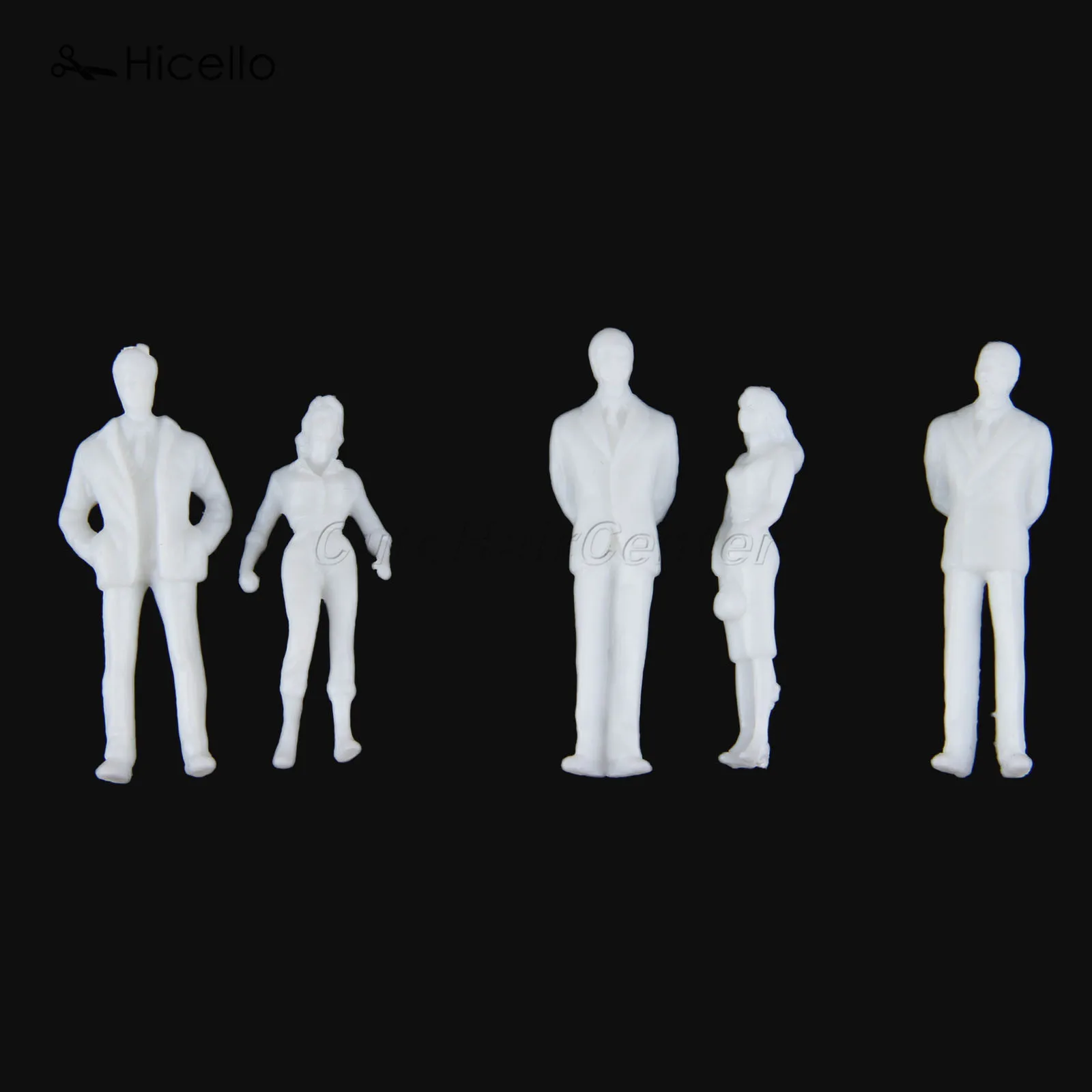 100pcs white Model People 18mm/13mm miniature figures Architectural model human scale model plastic 1:100 1:150 Scene Simulation