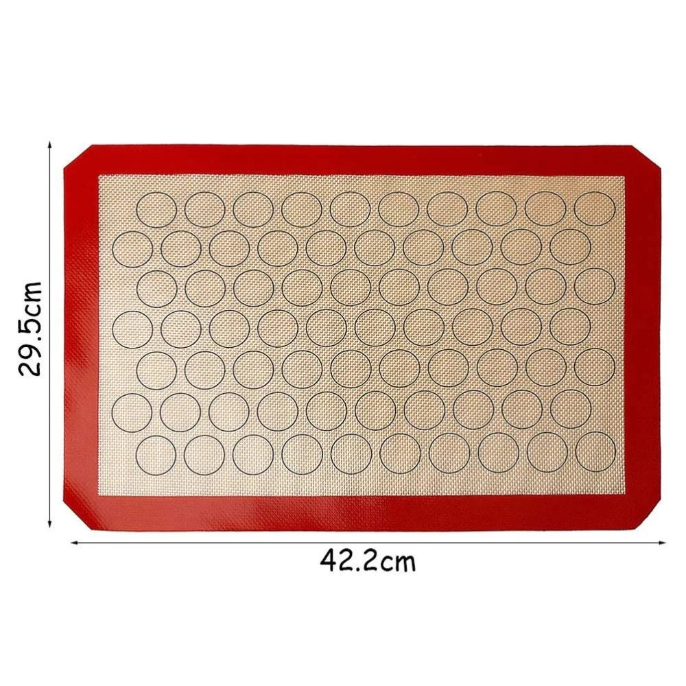 1/2pcs Reusable Silicone Non-Stick Cookies Baking Mats for Moulds and Rolls for Making Bread Cakes Macaroni Buns and Loaves