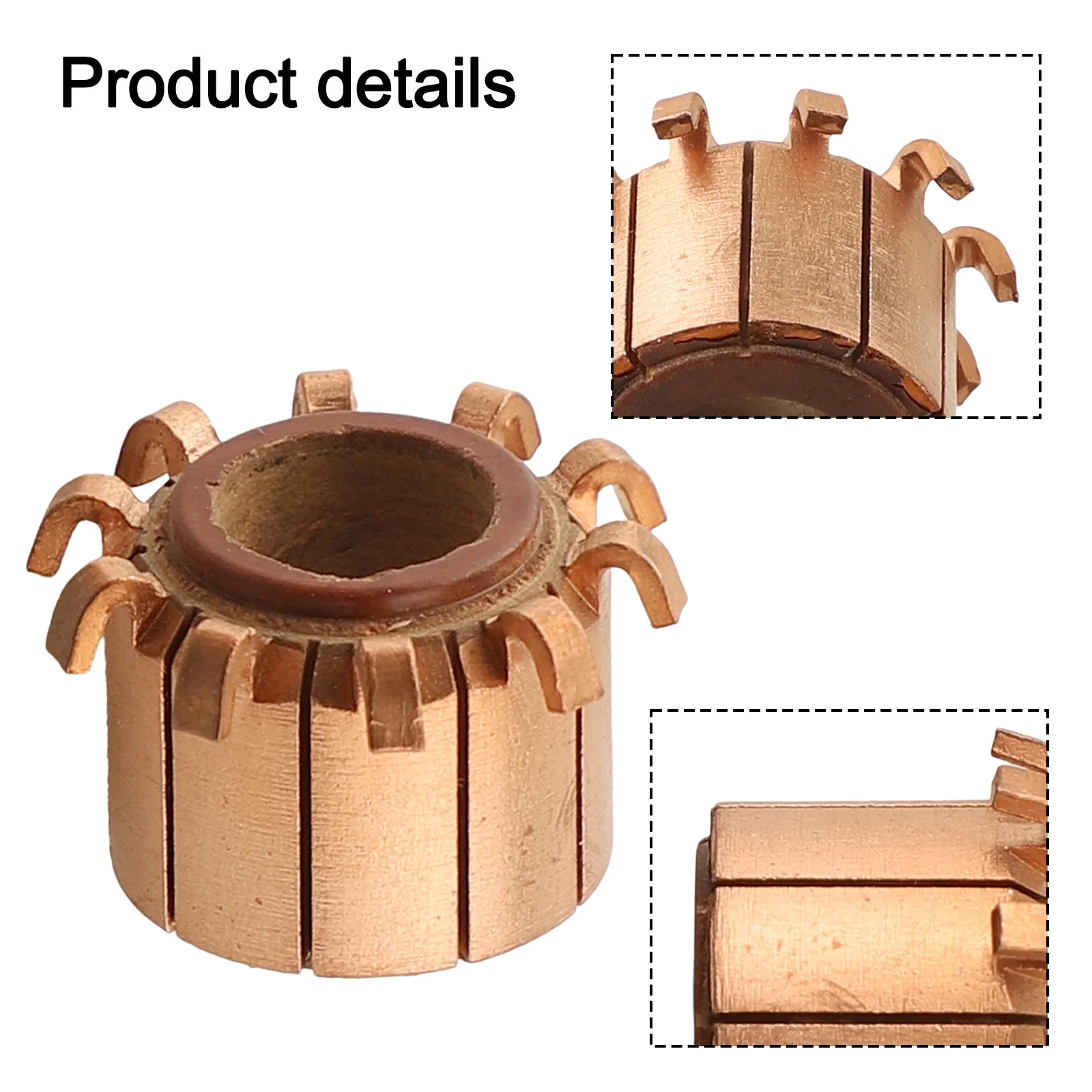 High Rotation Efficiency with this Five Piece Electric Communtor Pack Made from Quality Copper at Sizes 16 5 x9 x13 mm