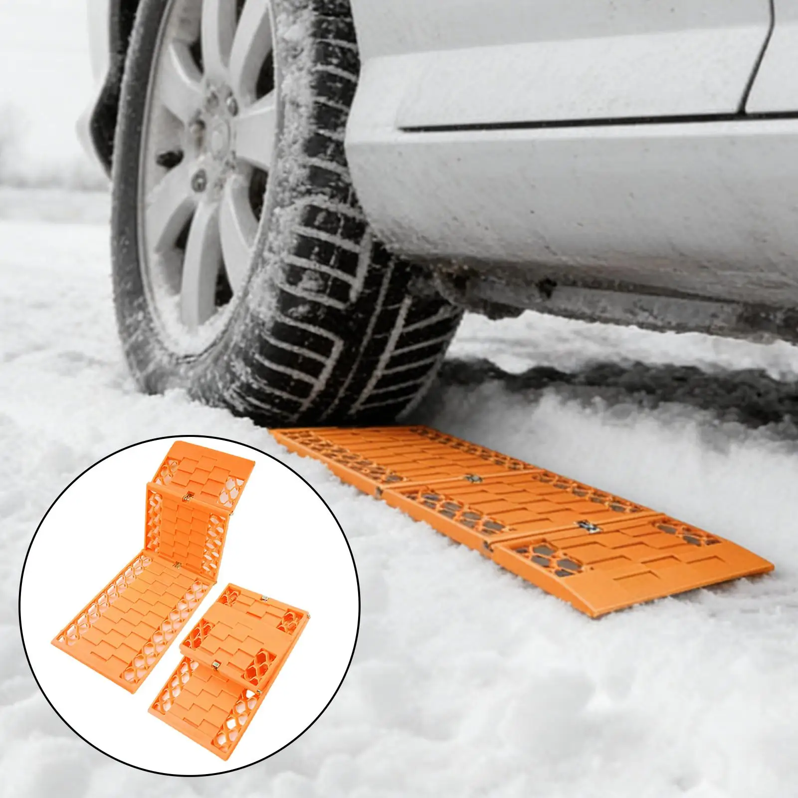 

Foldable Car Traction Board Car Escaper Portable Durability Easy to Use Emergency Professional Accessory Recovery Board