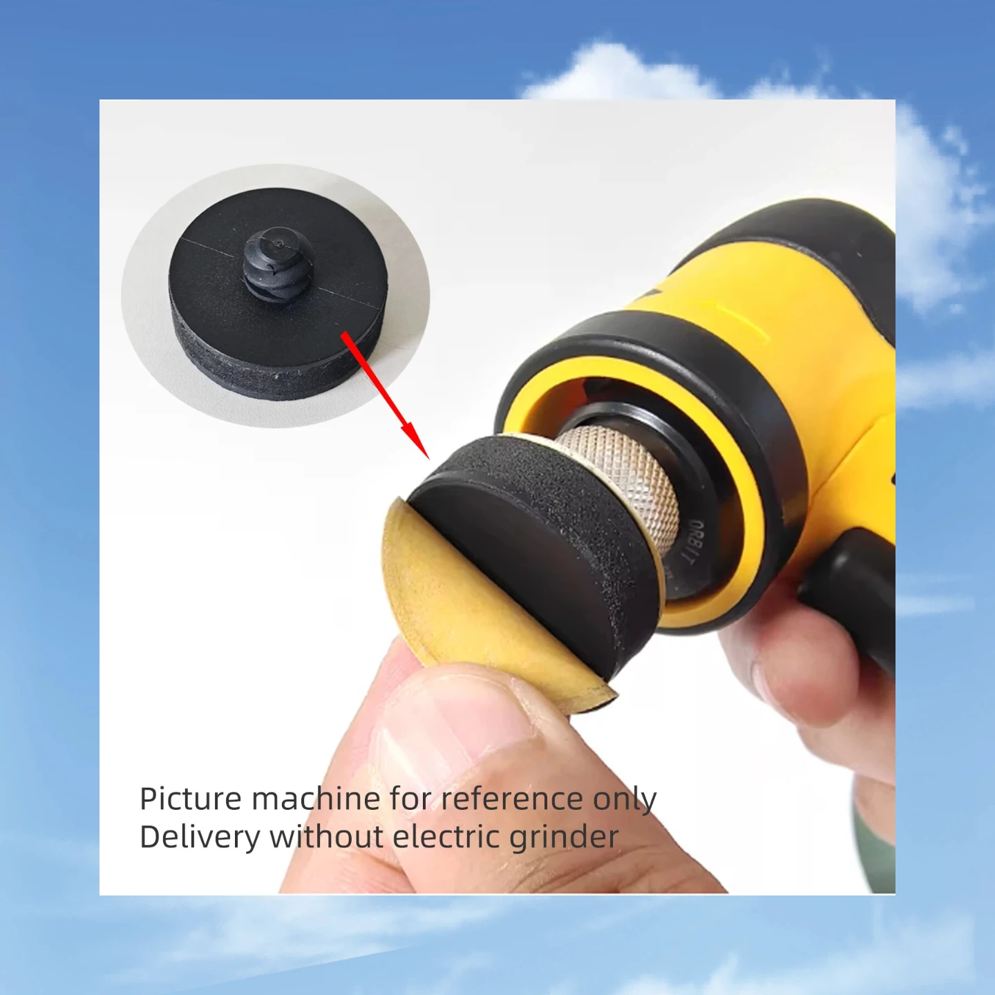 32mm 1 Inch Soft Sanding Pad Tray, Non-original Replacement for MIRKA Lithium Battery Spot Sander Polishing Base