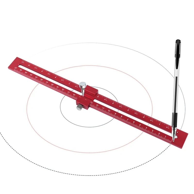 สมาร์ท-ไม้บรรทัดพ็อกเก็ตW/วงกลมวาดตําแหน่งเข็ม-T-Type Scribeรูปแบบสแควร์เครื่องมือเข็มทิศวาด