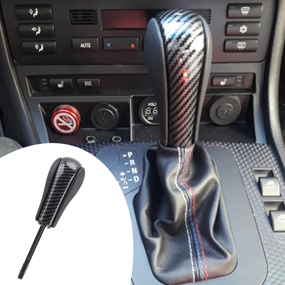 

Для BMW E36 E46 E39 E60 E38 Z3 серии автомобильная автоматическая ручка переключения передач рычаг переключения передач из углеродного волокна черный