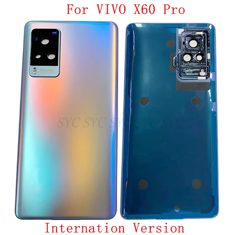 

Original Battery Cover Rear Door Case Housing For VIVO X60 Pro Back Cover with Camera Lens Logo Repair Parts