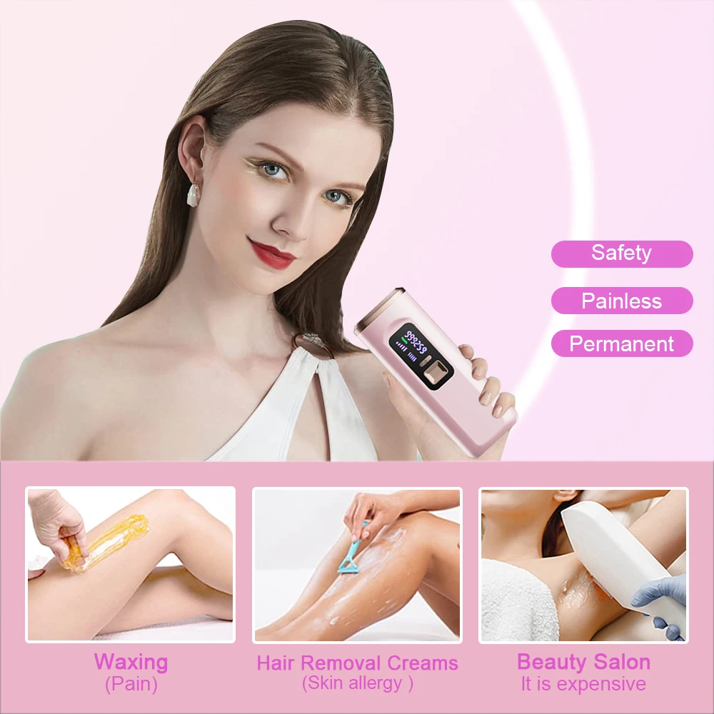 IPL 900000 Flash Permanent Whole Body Hair Remover IPL Epilator Laser Hair Removal Machine Personal Electric Painless Threading