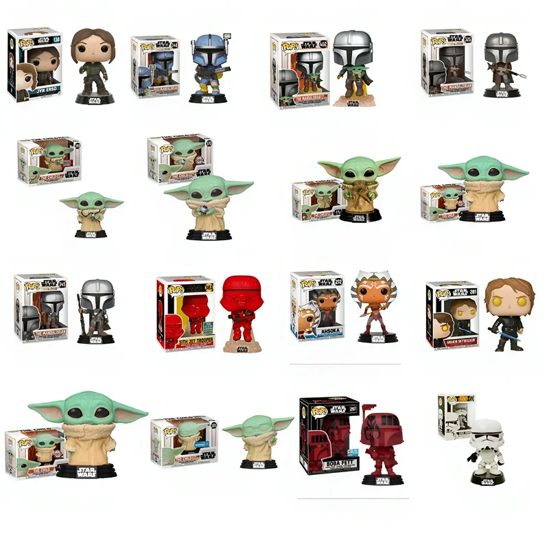 Figura de Vinilo Funko Pop de Star Wars The Mandalorian, Grogu (Baby Yoda), Ahsoka, en Tendencia # 368 # 348 # 398 # 370 Juguetes para Niños, Regalos Perfectos