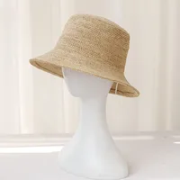 2025 summer sun hat bow 100%Raffia hat Sun visor women's summer panama Straw hats Women's beach hat Summer hat uv blocking hat - Image 2
