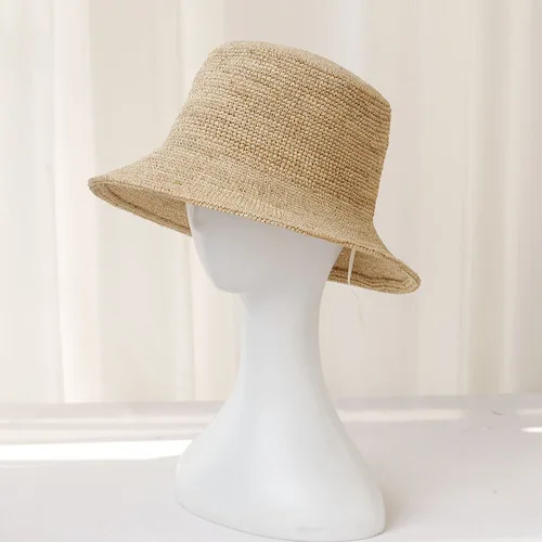 Imagen 2 del producto Sombrero para el sol de verano 2025, sombrero de rafia con lazo, visera para el sol, sombreros de paja panamá de verano para mujer, sombrero de playa para mujer, sombrero de verano con bloqueo uv