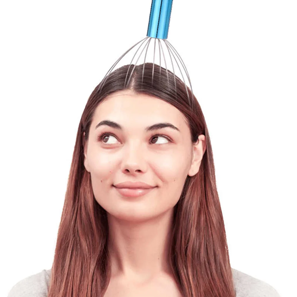 

Head Massager Scalp Fingers Tool Electric Scratcher Handhelf Steel Metal Massage Supplies Promote Circulation Hair Growth Gift
