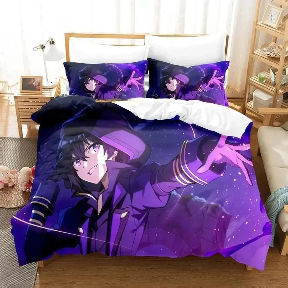The Eminence in Shadow Cid Kagenou Bedding Set Cartoon Anime Three-piece Set Adult Kid Bedroom Duvet Cover Sets 3D Kawaii Anime