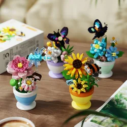 Insect Mini Blocks Construction Set Toy for Children Girls 7 to 10 Year Flower Adults Micro Building Blocks Constructor Toy Gift