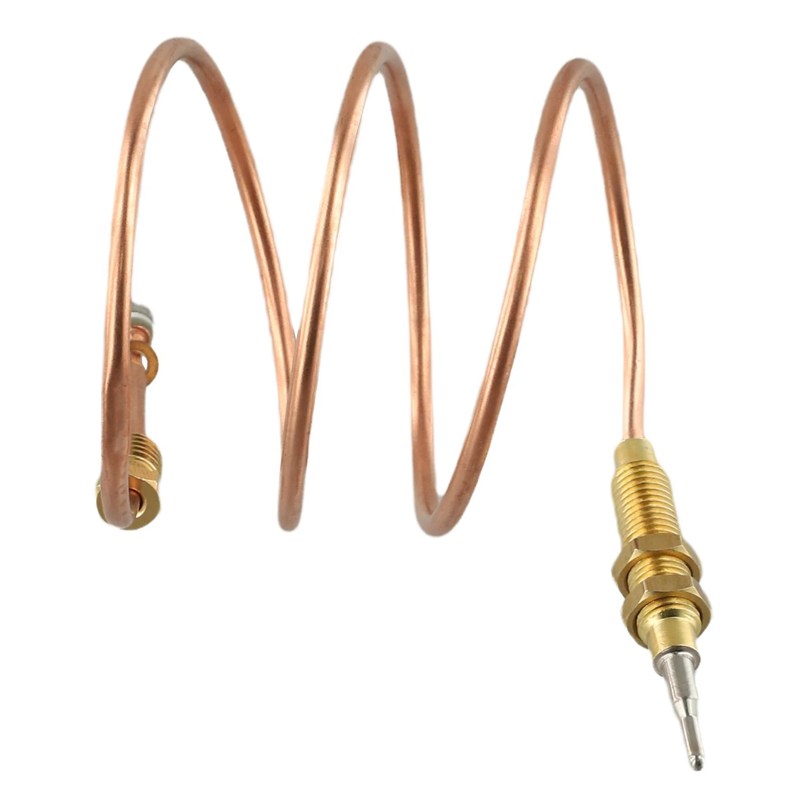 600mm Thermocoupler Flame Safety Control Brass Gas Valve Replacement Low Pressure Valve Brass Construction Easy Installation