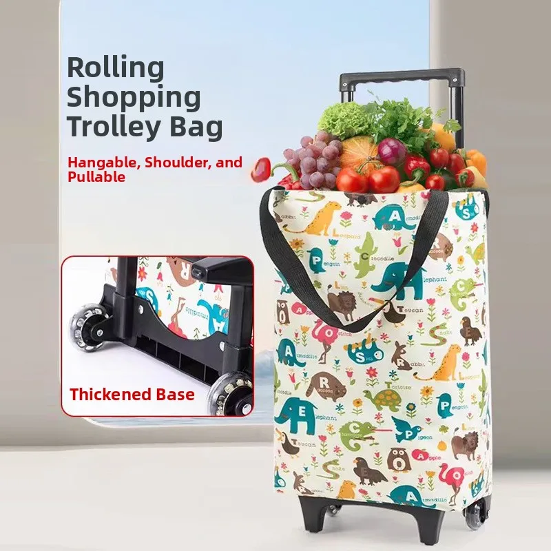 chariot-de-courses-pliable-portable-a-double-isolation-epaissie-pour-l'achat-de-legumes-petit-chariot-de-transport-impermeable-avec-poignee-de-traction-pour-escalade