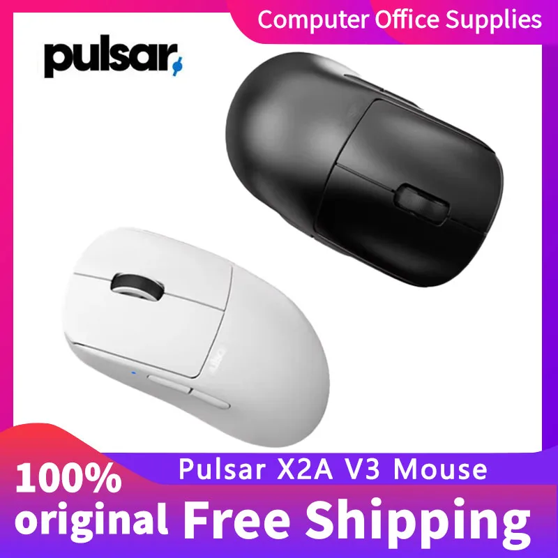 

PULSAR X2A V3 Wireless Ultra Lightweight Game Mouse Ultra Lightweight 8KHz 32K DPI Symmetrical Mouse Blue Encoder Adjustable LOD