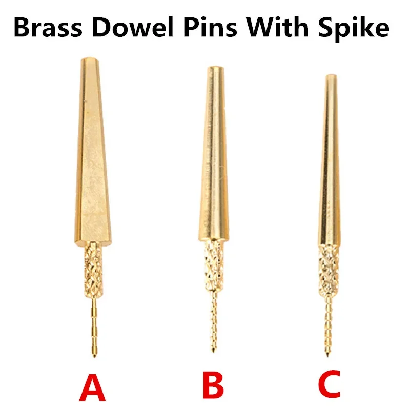 1bag Lab Brass Dowel Stick Pins with Spike Pitch Brass Pins for Plaster Stone Die Model Work Material Instrument Best Tools s