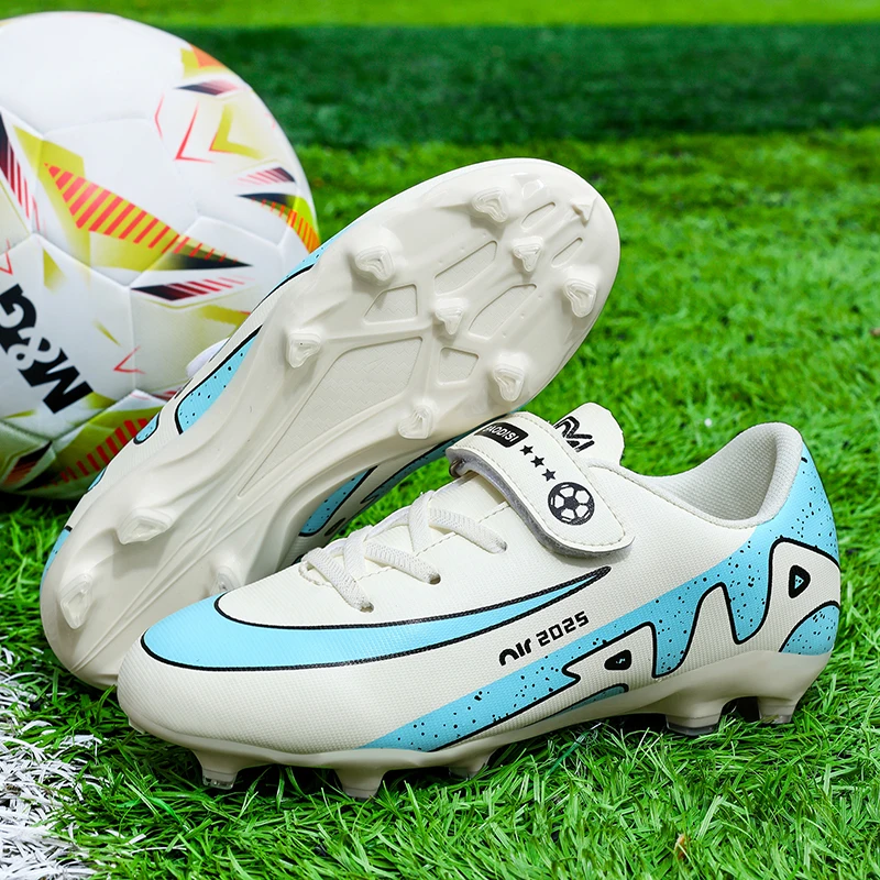 

TF/FG Men Football Boots Sports Studded Children Society Soccer Cleats Kids Turf Indoor Outdoor Training Non Slip Football Shoes