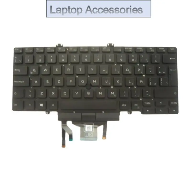 

F For Dell Latitude 5400 Keyboard W Backlict 9GG3W PK132FB3A22 SG-97500-2BA LATIN Ver