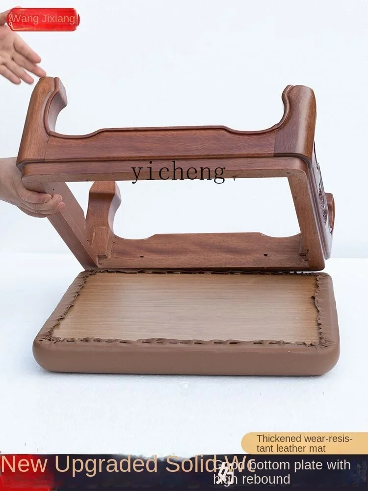 TQH all solid wood foot worship pad kneeling pad household thickened high-grade square incense kneeling pad