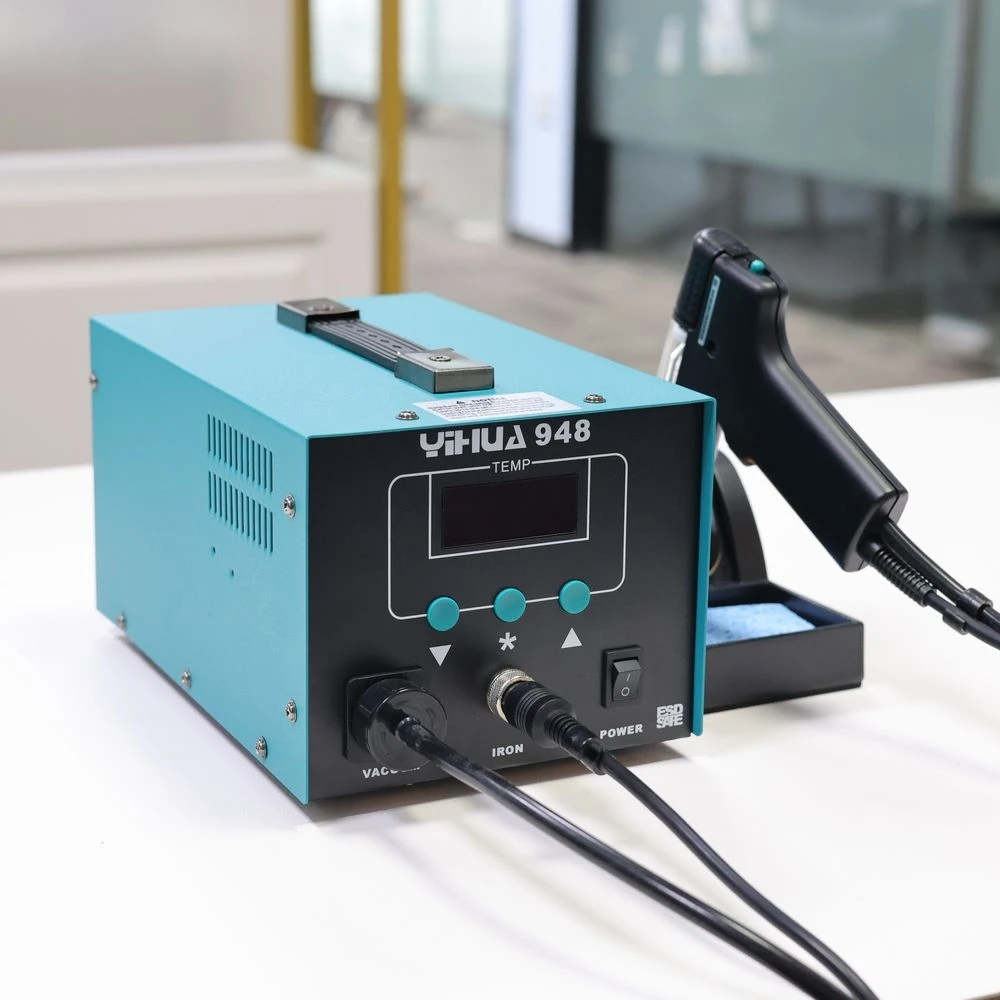Stazione a ventosa per saldatura elettrica professionale YIHUA 948 90W |   Display a LED |   Controllo della temperatura 380 ° C-480 ° C